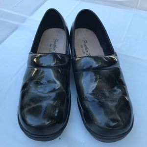 Silver Iridescent Slip On and Off Clogs